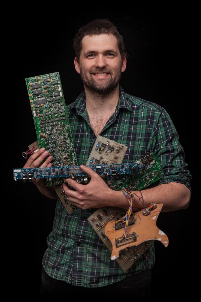 david morrin holding circuit boards