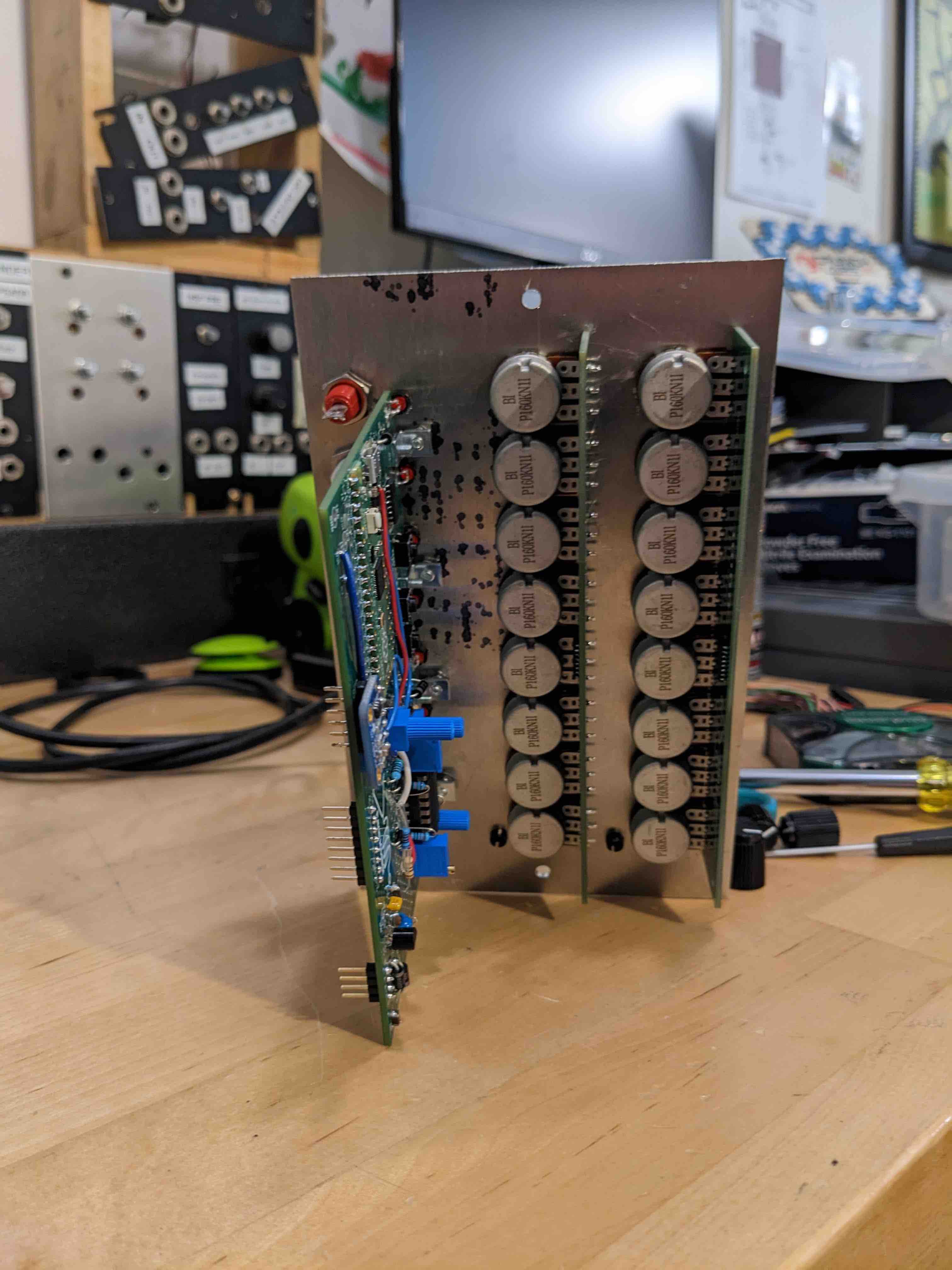 16 step sequencer module circuit boards