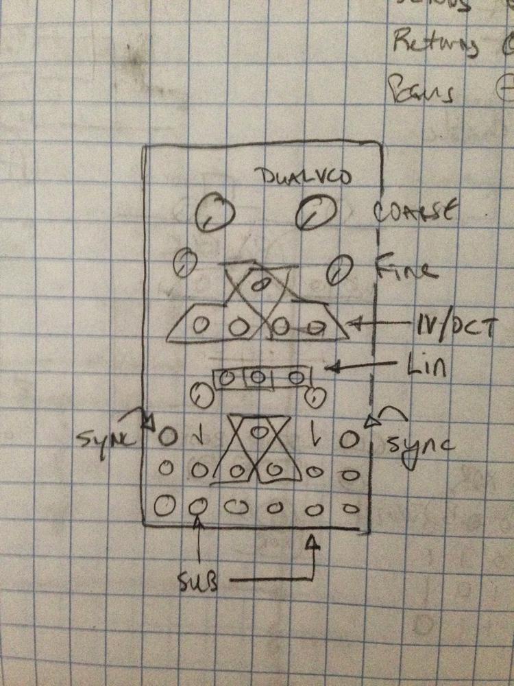 sketch of dual voltage controlled oscillator