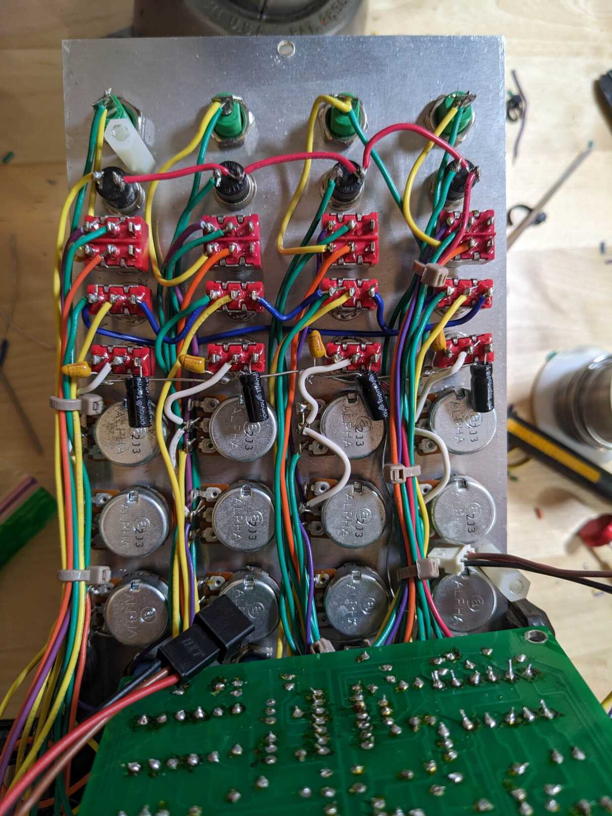 quad envelope generator panel wiring