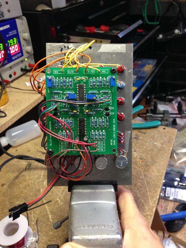 quad voltage controlled amplifier module