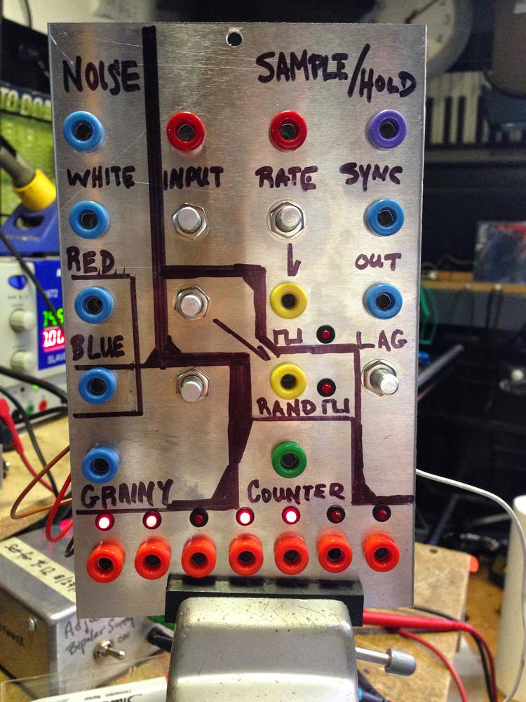 sample and hold and noise synth module