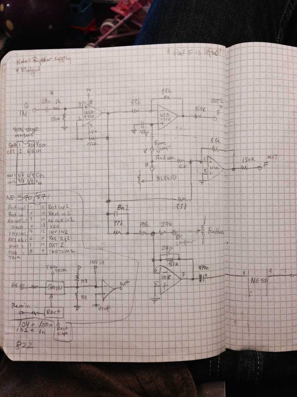 EH 7811b Memory Man handwritten notes